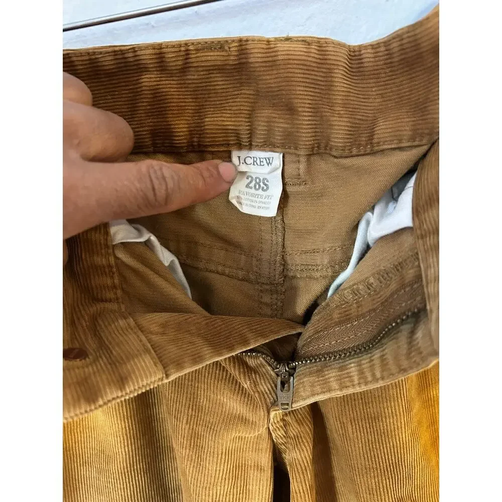 Brown J Crew Favorite Fit Loose Straight Corduroy Pants  - (Women's 28S‎ | 32S)